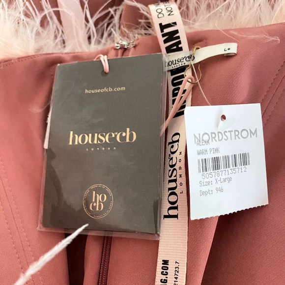 NEW House of CB Alexa Dress Warm Pink Large+ (XL) - Picture 15 of 17